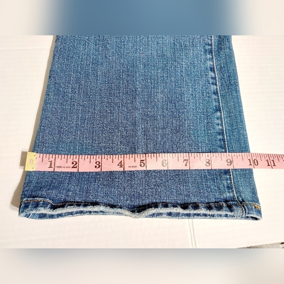Levi Strauss 542 Y2K Flare Leg 20W Medium Length Denim Jeans - Picture 15 of 16
